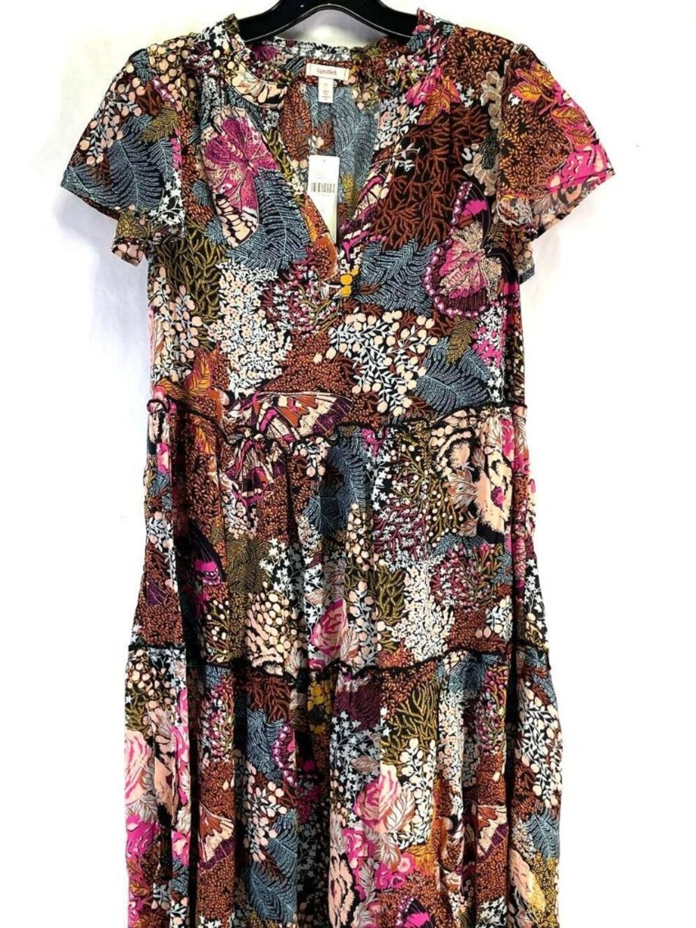 LyreBird Ruffle-Sleeve Dress - Picture 4 of 8